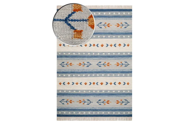 Fagersta Ullmatta 240x340 cm - Blå - Textil & mattor - Mattor - Modern matta - Ullmatta