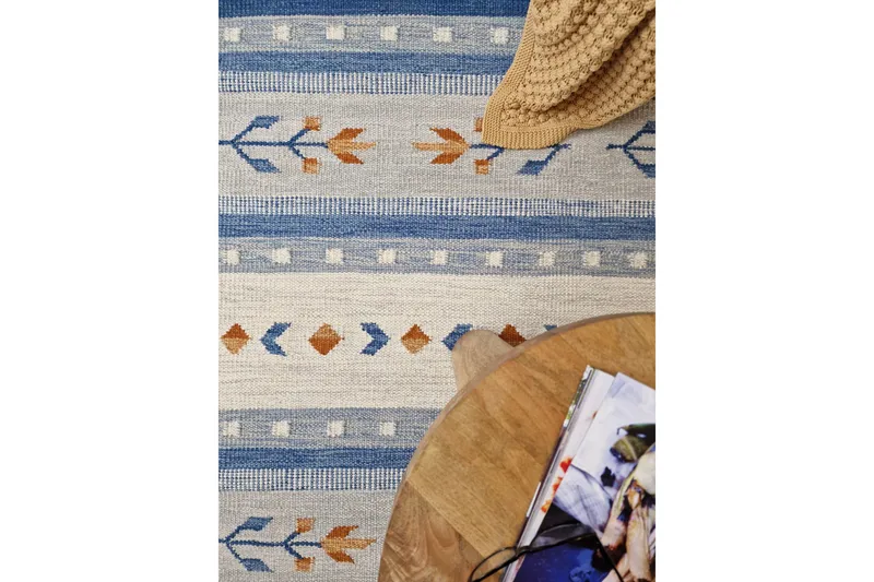 Fagersta Ullmatta 240x340 cm - Blå - Textil & mattor - Mattor - Modern matta - Ullmatta