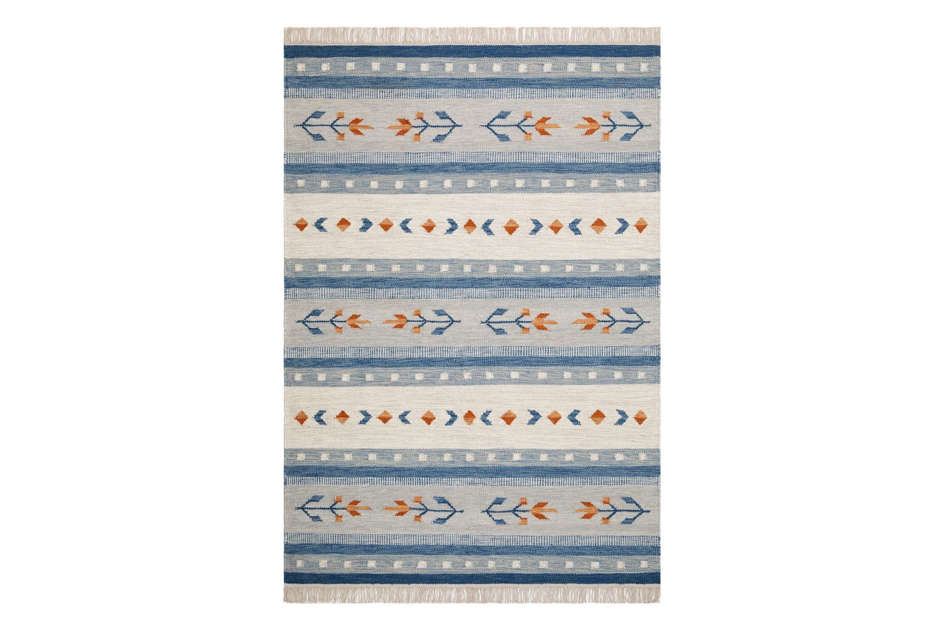 KM Home Fagersta Ullmatta 240x340 cm Blå - Textil & mattor - Trademax