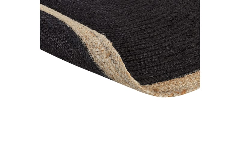 Menemen Jutematta 120 cm Rund - Svart - Textil & mattor - Mattor - Modern matta - Sisalmattor
