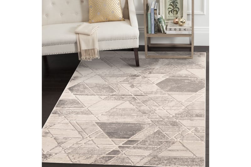 Merla Gångmatta 80x150 cm Rektangulär, Grå/Beige/Brun