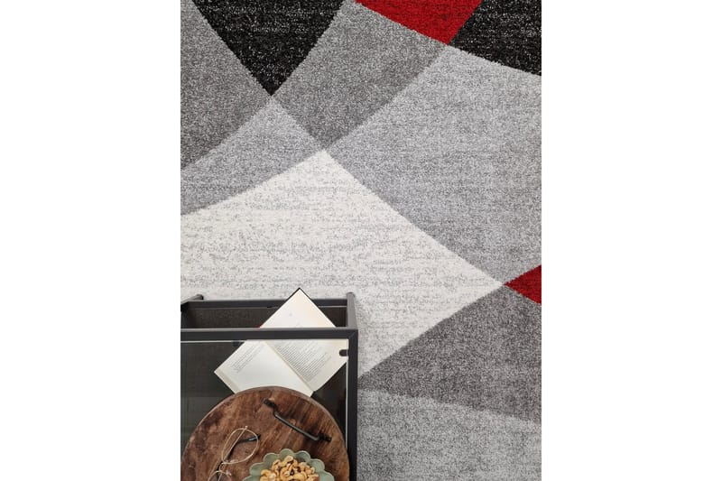 Kingston Friezematta 200x290 cm - Röd - Textil & mattor - Mattor - Modern matta - Friezematta