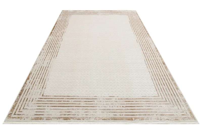 Mhl Gångmatta 100x300 cm Rektangulär, Creme/Guld