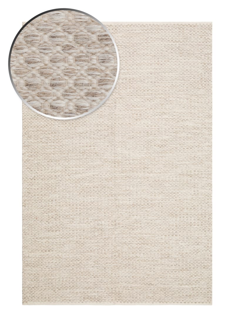 Varberg Bomullsmatta 240x340 cm Rektangulär - Creme - Textil & mattor - Mattor - Modern matta - Bomullsmatta