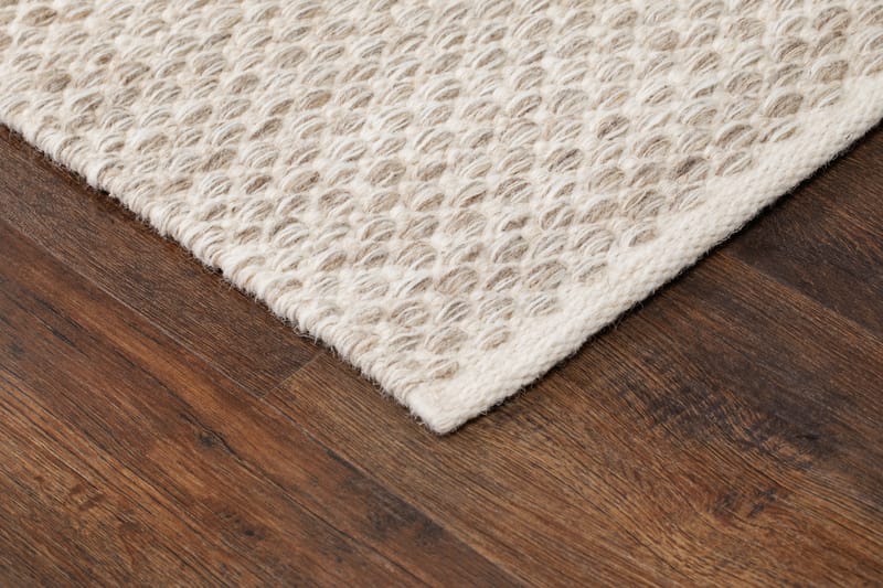 Varberg Gångmatta 75x230 cm Rektangulär - Creme - Textil & mattor - Mattor - Modern matta - Bomullsmatta