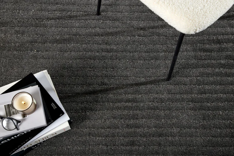 Milton Ullmatta 200x300 cm Rektangulär - Mörkgrå - Textil & mattor - Mattor - Modern matta - Ullmatta