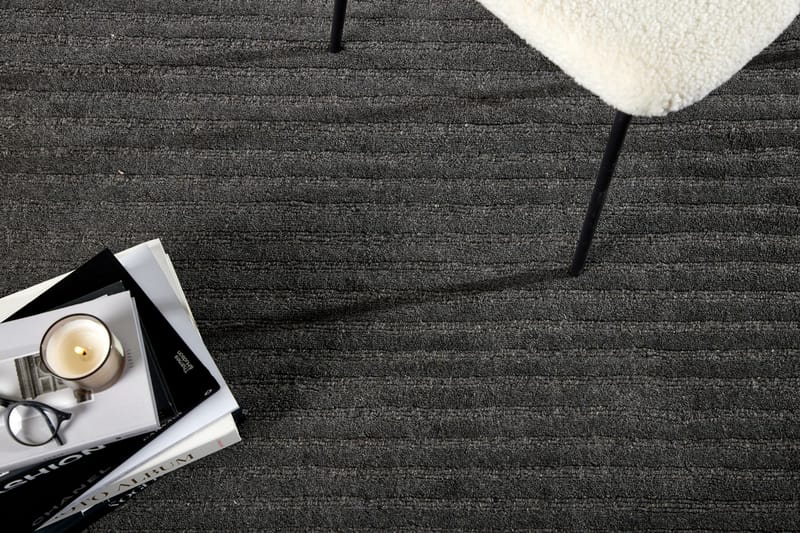 Milton Ullmatta 200x300 cm Rektangulär - Mörkgrå - Textil & mattor - Mattor - Modern matta - Ullmatta