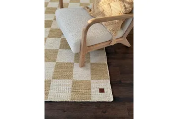 Moharan Ullmatta 140x200 cm Rektangulär - Gul - Textil & mattor - Mattor - Modern matta - Ullmatta