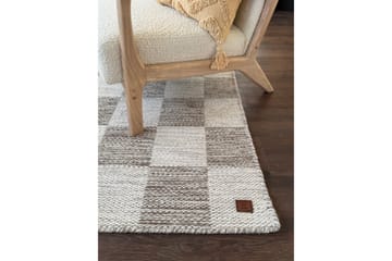 Moharan Ullmatta 160x230 cm Rektangulär - Mörkbeige - Textil & mattor - Mattor - Modern matta - Ullmatta