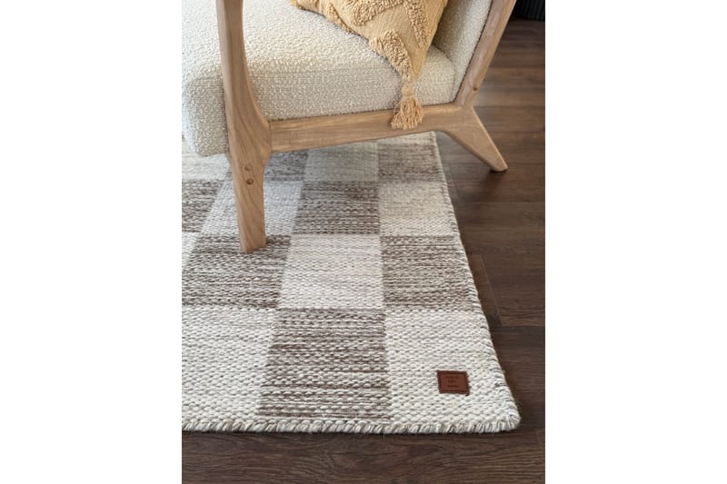 Moharan Ullmatta 75x200 cm Oblong - Mörkbeige - Textil & mattor - Mattor - Modern matta - Ullmatta