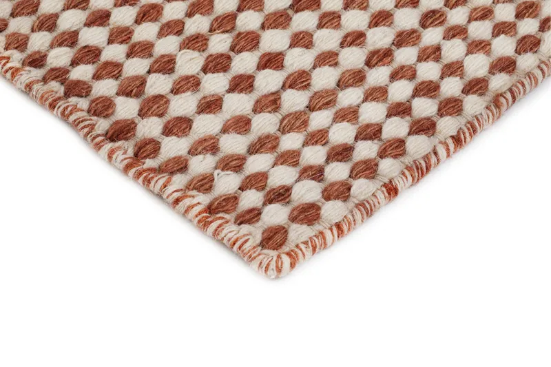 Mohardi Ullmatta 140x200 cm Rektangulär - Terrakotta - Textil & mattor - Mattor - Modern matta - Ullmatta