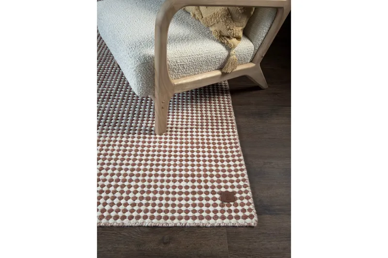 Mohardi Ullmatta 140x200 cm Rektangulär - Terrakotta - Textil & mattor - Mattor - Modern matta - Ullmatta