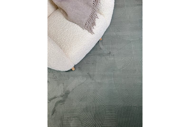 Momita Friezematta 160x230 cm Rektangulär - Grön - Textil & mattor - Mattor - Modern matta - Wiltonmattor