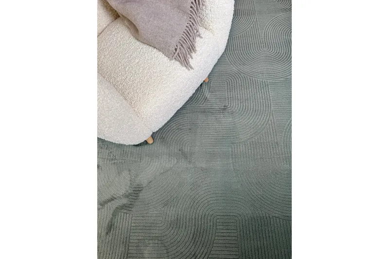 Momita Friezematta 80x250 cm Oblong - Grön - Textil & mattor - Mattor - Modern matta - Wiltonmattor