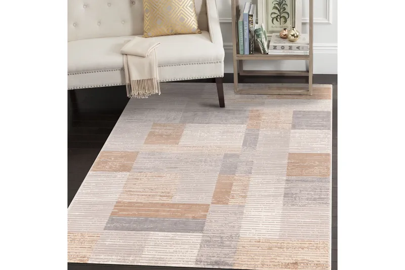 Motto Gångmatta 80x150 cm Rektangulär - Grå/Beige/Brun - Textil & mattor - Mattor - Modern matta - Gångmattor