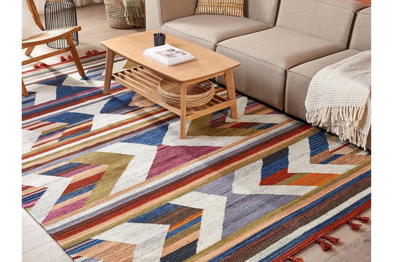 Mrgashat Ullmatta 200x300 cm - Blå - Textil & mattor - Mattor - Modern matta - Gångmattor