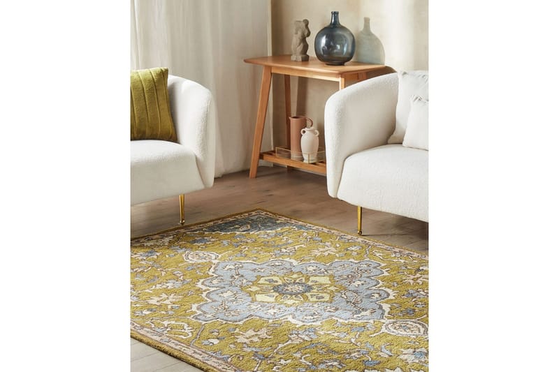 Mucur Ullmatta 140x200 cm - Gul - Textil & mattor - Mattor - Modern matta - Ullmatta