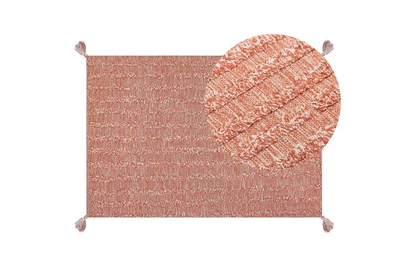 Mugla Ryamatta 140x200 cm - Orange - Textil & mattor - Mattor - Modern matta - Ryamatta & luggmatta