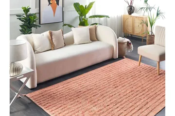Mugla Ryamatta 140x200 cm - Orange - Textil & mattor - Mattor - Modern matta - Bomullsmatta