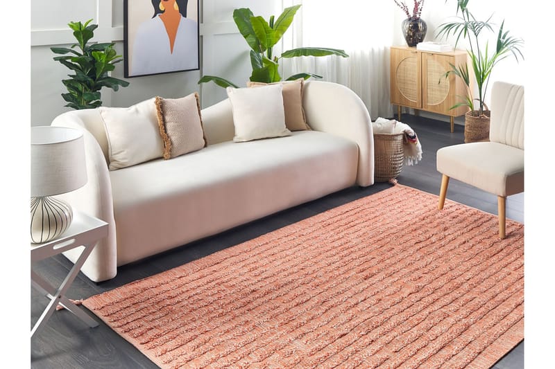 Mugla Ryamatta 140x200 cm - Orange - Textil & mattor - Mattor - Modern matta - Ryamatta & luggmatta