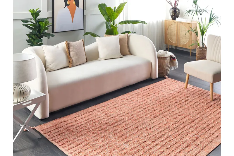 Mugla Ryamatta 160x230 cm - Orange - Textil & mattor - Mattor - Modern matta - Ryamatta & luggmatta