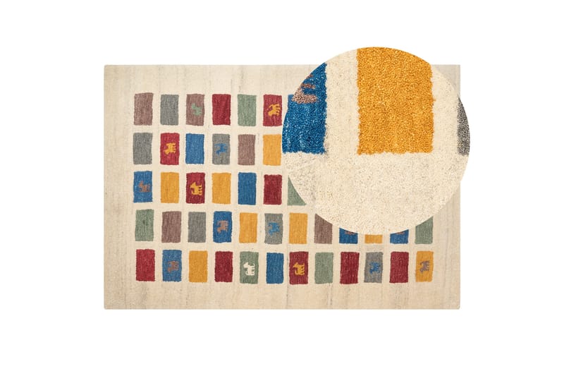 Muratli Ryamatta 140x200 cm - Beige - Textil & mattor - Mattor - Modern matta - Ryamatta & luggmatta