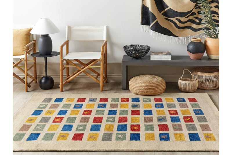 Muratli Ryamatta 160x230 cm - Beige - Textil & mattor - Mattor - Modern matta - Ryamatta & luggmatta