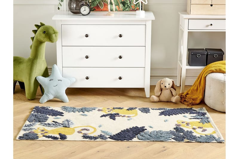 Naibos Bomullsmatta 80x150 cm - Beige - Textil & mattor - Mattor - Modern matta - Bomullsmatta