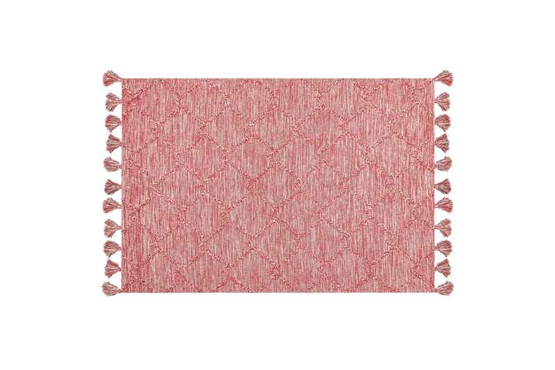Nigde Ryamatta 140x200 cm - Röd - Textil & mattor - Mattor - Modern matta - Bomullsmatta