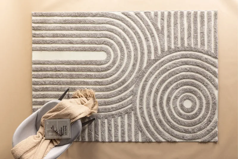 Nikita Ryamatta 200x290 cm - Grå - Textil & mattor - Mattor - Modern matta - Ryamatta & luggmatta