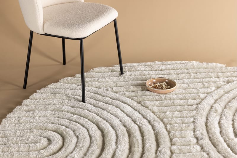 Niklas Polyester - 200*200- -Round-White - Textil & mattor - Mattor - Modern matta - Ryamatta & luggmatta