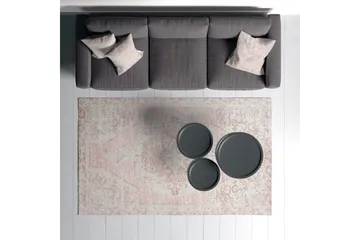 Nilam Bomullsmatta 160x230 cm Rektangulär - Creme - Textil & mattor - Mattor - Modern matta - Bomullsmatta