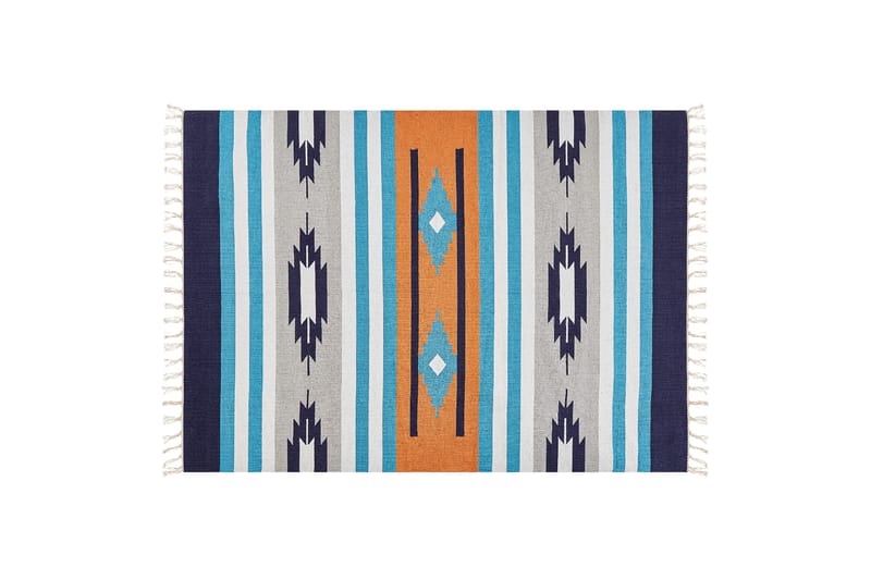 Noratus Bomullsmatta 140x200 cm - Blå - Textil & mattor - Mattor - Modern matta - Bomullsmatta