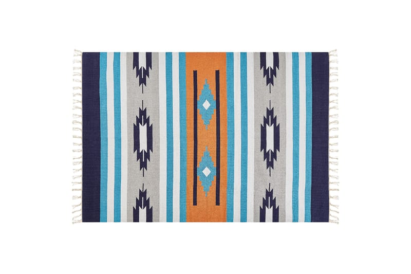 Noratus Bomullsmatta 200x300 cm - Blå - Textil & mattor - Mattor - Modern matta - Bomullsmatta