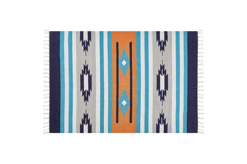 Noratus Bomullsmatta 200x300 cm, Blå