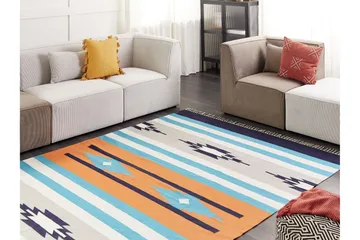Noratus Bomullsmatta 200x300 cm - Blå - Textil & mattor - Mattor - Modern matta - Bomullsmatta