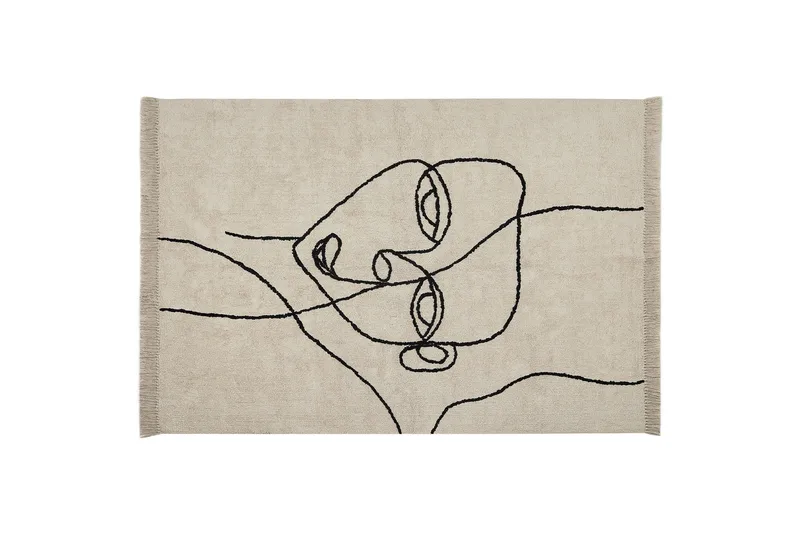 Nuru Bomullsmatta 160x230 cm, Beige