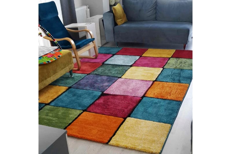 Omendra Wiltonmatta 160x230 cm Rektangulär - Flerfärgad - Textil & mattor - Mattor - Modern matta - Friezematta