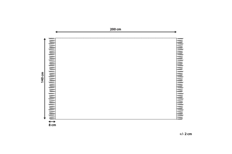 Omerli Ullmatta 140x200 cm - Svart/Vit - Textil & mattor - Mattor - Modern matta - Ullmatta