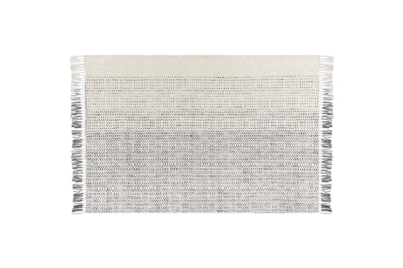 Omerli Ullmatta 160x230 cm, Svart/Vit