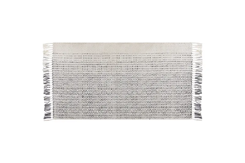 Omerli Ullmatta 80x150 cm, Svart/Vit