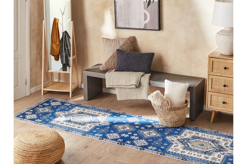 Parvakaldi Ryamatta 80x300 cm - Blå - Textil & mattor - Mattor - Modern matta - Ryamatta & luggmatta