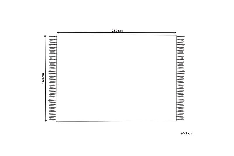 Pazar Ullmatta 160x230 cm - Svart/Vit - Textil & mattor - Mattor - Modern matta - Ullmatta