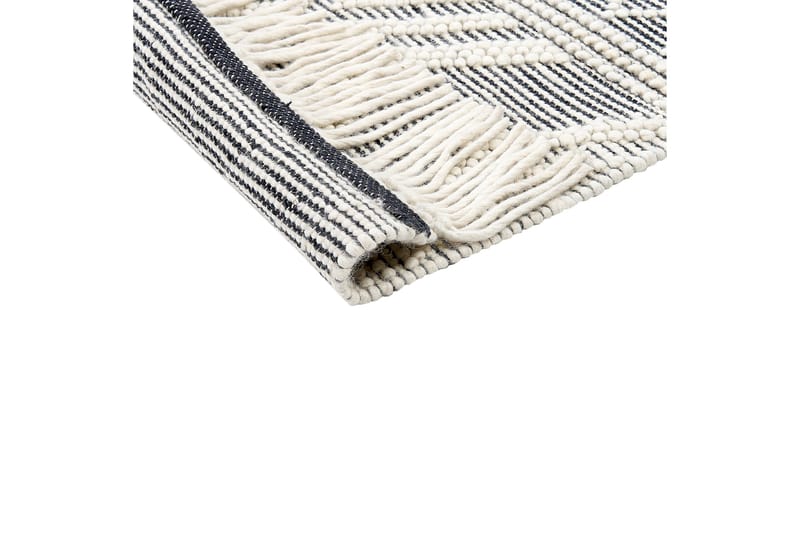 Pazar Ullmatta 160x230 cm - Svart/Vit - Textil & mattor - Mattor - Modern matta - Ullmatta