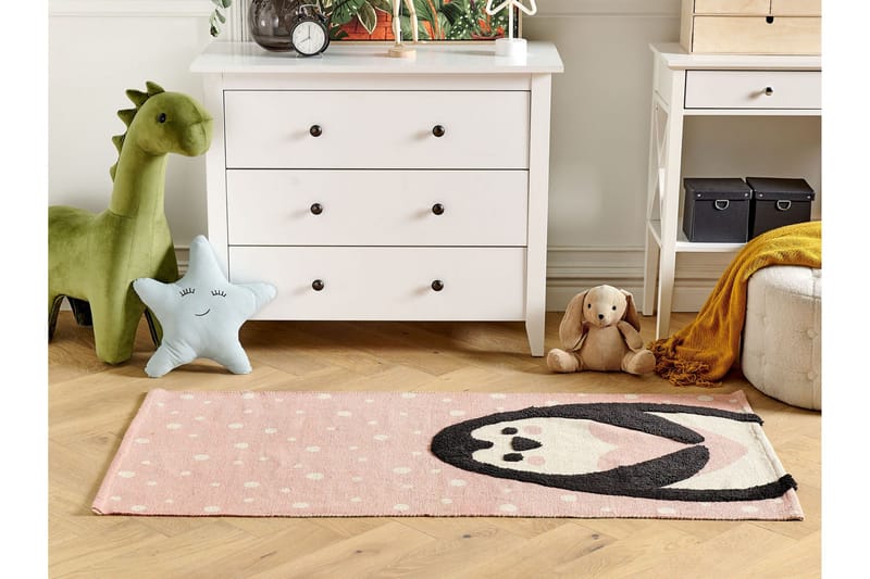 Pengkol Bomullsmatta 80x150 cm - Rosa - Textil & mattor - Mattor - Modern matta - Bomullsmatta