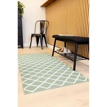 Plastmatta Hilma Wave - 70x150 cm, Grön - Textil & mattor - Mattor - Modern matta - Wiltonmattor
