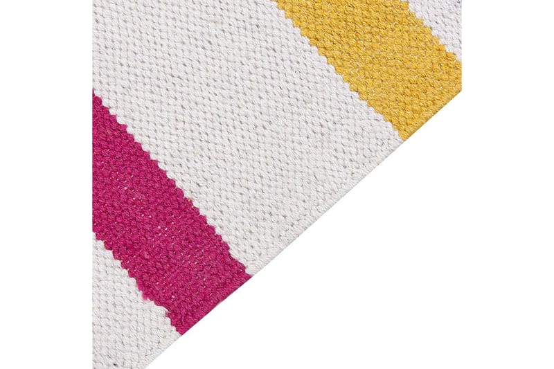 Plattvävd Hisarli - Flerfärgad, vit, brun, blå, orange, 80x150 cm - Textil & mattor - Mattor - Modern matta - Bomullsmatta