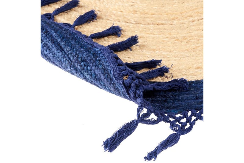 Plattvävd Marts - Beige, blå, 200x200 cm - Textil & mattor - Mattor - Modern matta - Sisalmattor