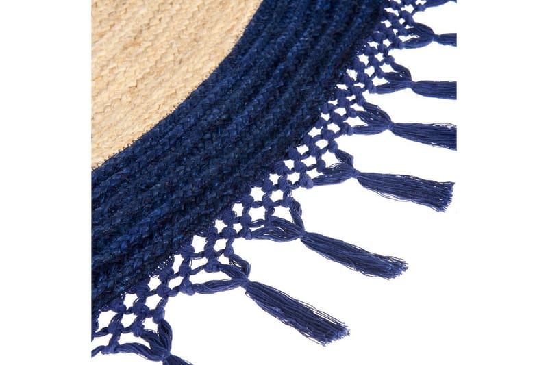 Plattvävd Marts - Beige, blå, 200x200 cm - Textil & mattor - Mattor - Modern matta - Sisalmattor