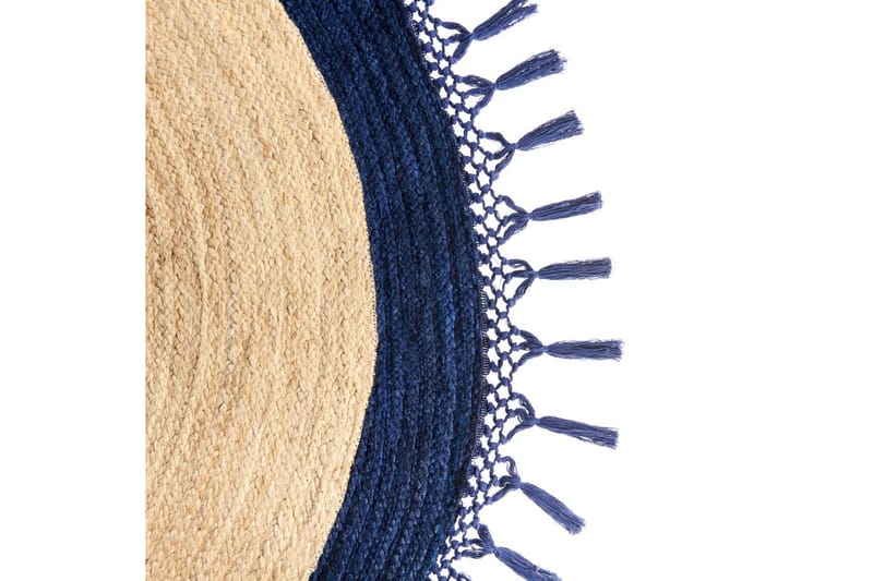Plattvävd Marts - Beige, blå, 200x200 cm - Textil & mattor - Mattor - Modern matta - Sisalmattor